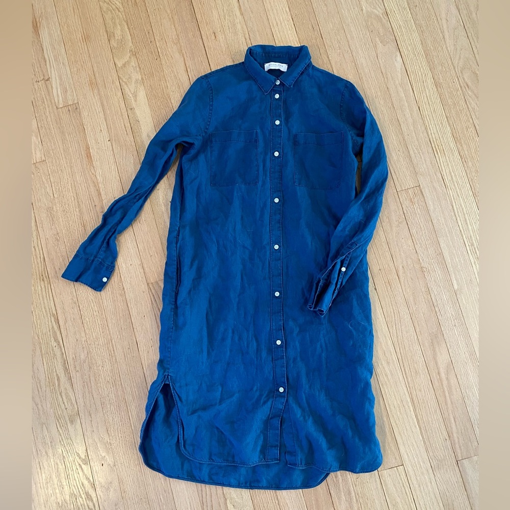 Everlane linen shirt dress • size 6